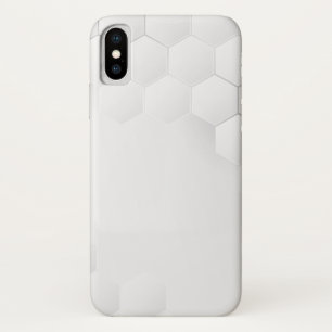 witte hexagon abstract Case-Mate iPhone case