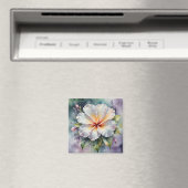 witte hibiscus droommagneet magneet (Insitu (Vaatwasser))