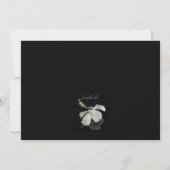Witte Hibiscus Uitnodiging (Achterkant)