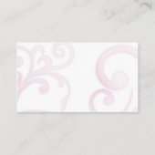 witte hibiscus-zwemmers ~ zitkaart plaatskaartje (Achterkant)