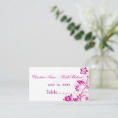 witte hibiscus-zwemmers ~ zitkaart plaatskaartje (Staand voorkant)