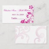 witte hibiscus-zwemmers ~ zitkaart plaatskaartje (Voorkant / Achterkant)