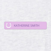 Witte Hoefijzers met sterren Paars roze blauw Labels (Design 1)