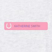 Witte Hoefijzers met sterren Paars roze blauw Labels (Design 2)