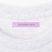 Witte Hoefijzers met sterren Paars roze blauw Labels (Aangebracht)