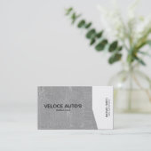 Witte hoek / grijs gemarmerd visitekaartje (Staand voorkant)