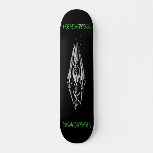 witte hokschillen van HEADSTONE Persoonlijk Skateboard (Voorkant)