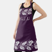 witte hollies in bessen kleur - God jul Schort (Insitu)