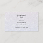 witte holografische Visitekaartjes (Achterkant)