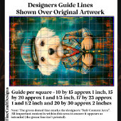 Witte Hond als een Country Gentleman DK6LF Decoupa Tissuepapier