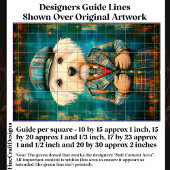 Witte Hond als een Country Gentleman DK6RF Decoupa Tissuepapier