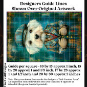 Witte hond als een land gentleman DK6R Decoupage Tissuepapier