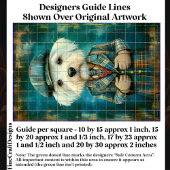 Witte Hond Als Een Landheer DK6L Decoupage Tissuepapier