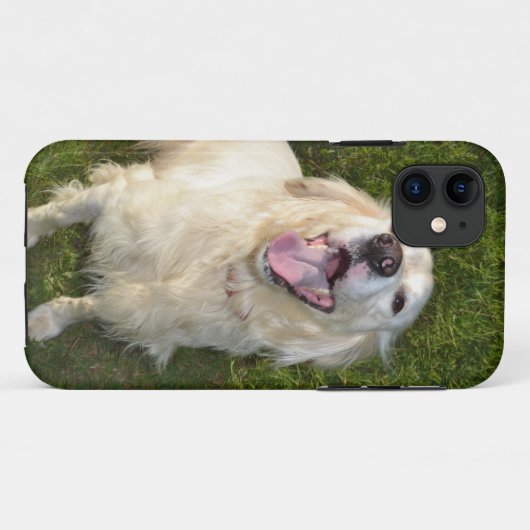 Witte hond Case-Mate iPhone case (Achterkant (horizontaal))