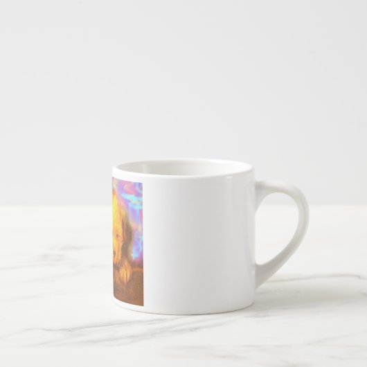 Witte hond espresso kop (Rechts)