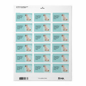 Witte hond etiket (Full Sheet)