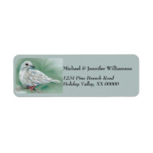 Witte hond in de pine kerst