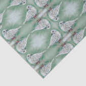 Witte hond in de pine kerst tissuepapier (Detail)