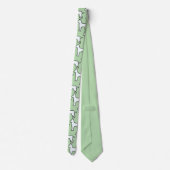 Witte Hond Mint Groen Stropdas (Achterkant)