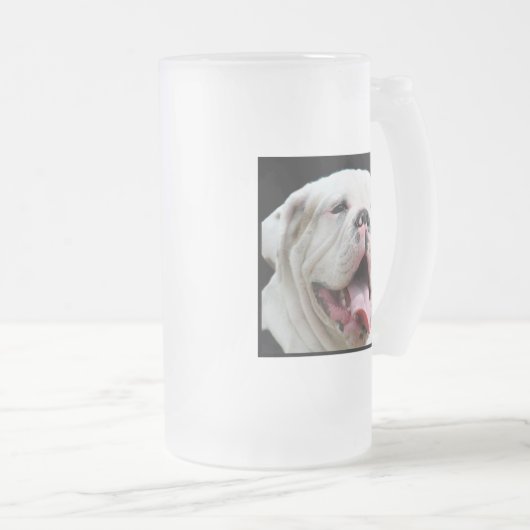 Witte hond Mok (Voorkant rechts)