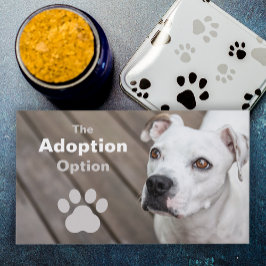 Witte Hond Pet Rescue of dierenarts Visitekaartje