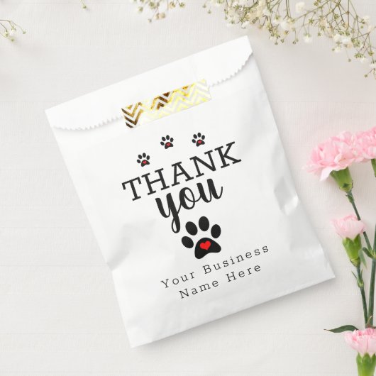 Witte Hond Poot Aangepaste Bedankt Bedankzakje (Gezegeld)