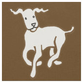 Witte hond stof (Close Up)