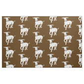 Witte hond stof (Fat Quarter)
