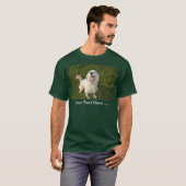 Witte hond t-shirt (Voorkant volledig)