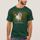 Witte hond t-shirt (Voorkant)