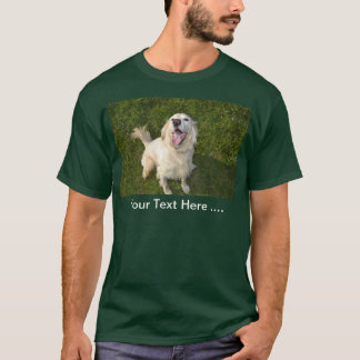 Witte hond t-shirt
