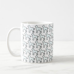 Witte Hond Wit Koffiemok