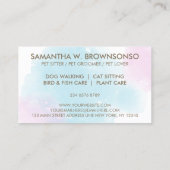 Witte honden Katten Stomme Pet Grooming Visitekaartje (Achterkant)