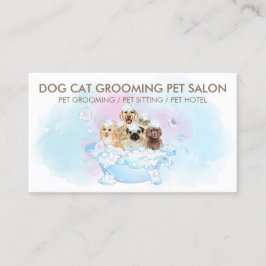 Witte honden Katten Stomme Pet Grooming Visitekaartje