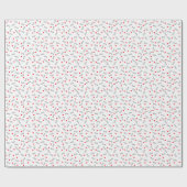 Witte hondenbotten met rode harten cadeaupapier (Vlak)
