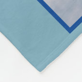 Witte hondje in de sneeuw fleece deken (Hoek)