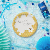 Witte honingbij Baby shower Papieren Bordje (Feest)