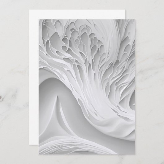 Witte honingraat bewaar de datum save the date (Voorkant / Achterkant)