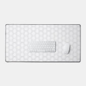 Witte honingraat esthetische bureaumat (Keyboard & Muis)