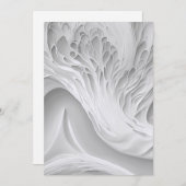 Witte honingraat  feestdagenkaart (Voorkant / Achterkant)