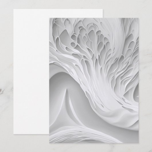 Witte honingraat  feestdagenkaart (Voorkant / Achterkant)