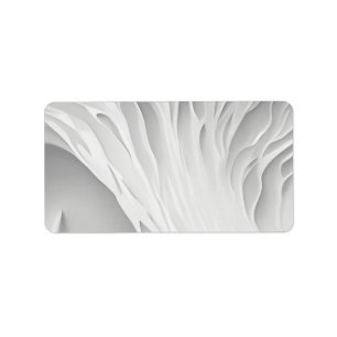 Witte honingraat retouradres label