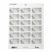 Witte honingraat retouradres label (Full Sheet)