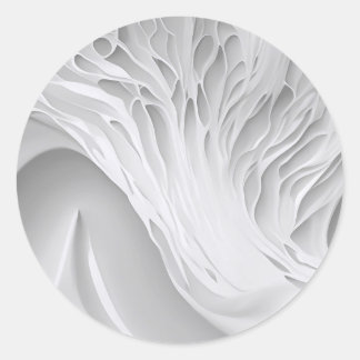 Witte honingraat ronde sticker