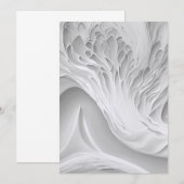 Witte honingraat Save The Date (Voorkant / Achterkant)