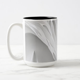 Witte honingraat tweekleurige koffiemok