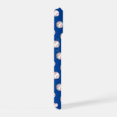 Witte honkbal met rode stiksteek iPhone 15 case (Rechterkant)