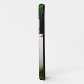 Witte honkbal met rood getikt Case-Mate iPhone case (Achterkant/links)