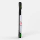 Witte honkbal met rood getikt Case-Mate iPhone case (Achterkant/rechts)