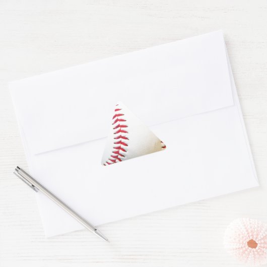 Witte honkbal met rood getikt sticker (Envelop)
